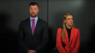EJ and Belle get stuck in an elevator together on Days of Our Lives during the week of 9-22-25