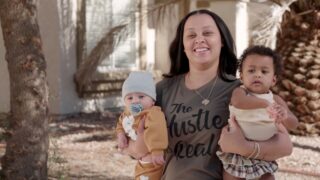 Justine holding the babies on Life After Lockup Season 6