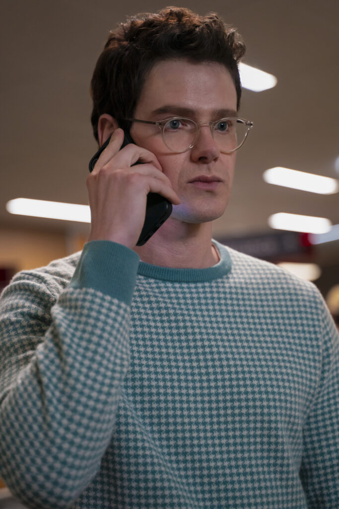 Stephens on the phone on Watson Season 2 Episode 1