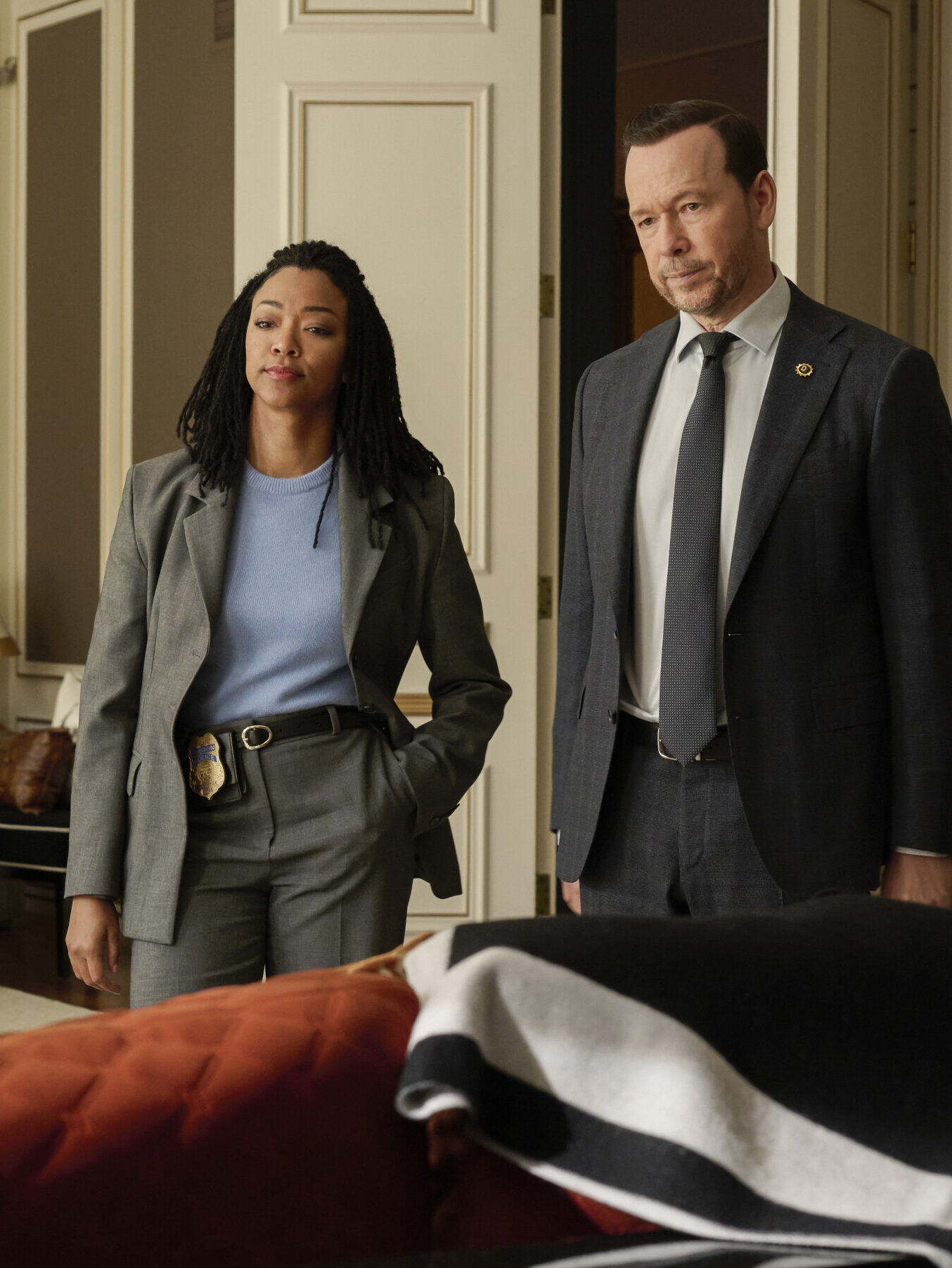 Lena and Danny visit a person of interest at home on Boston Blue Season 1 Episode 2