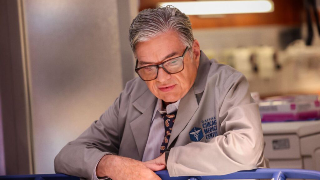 Dr. Charles checks on someone on Chicago Med Season 11 Episode 2
