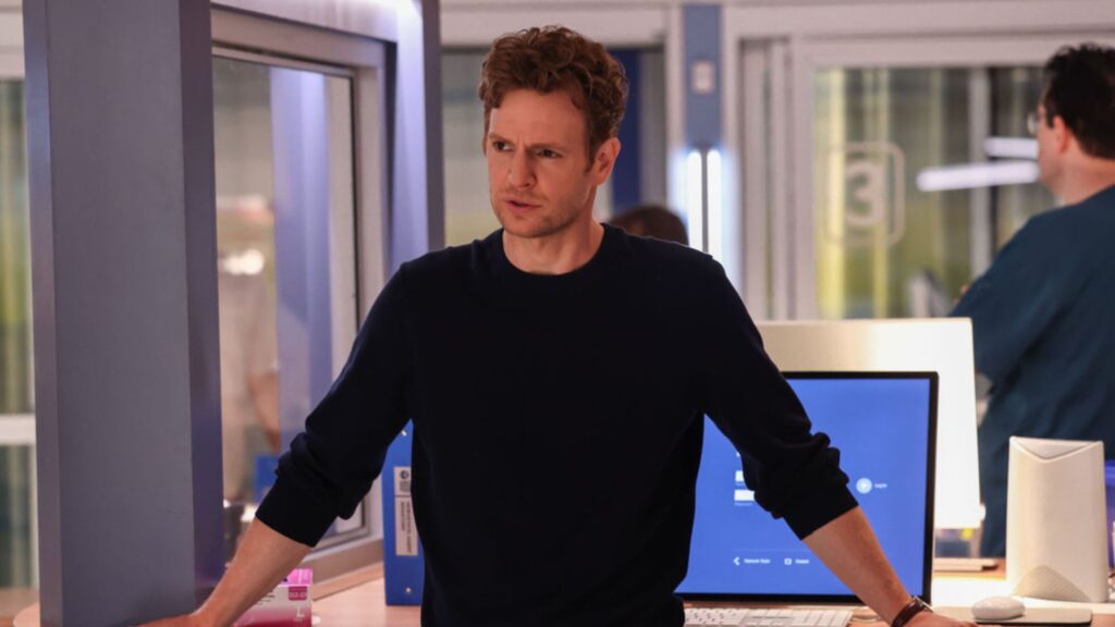 Nick Gehlfuss guest stars as Will Halstead on Chicago Med S11E02