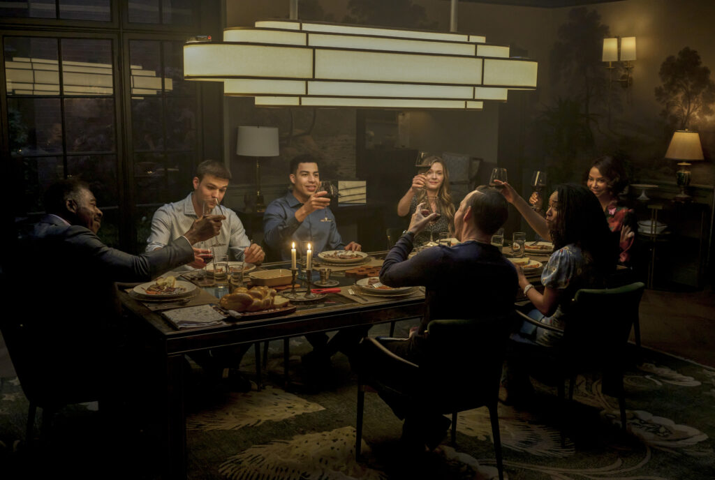 The family makes a toast on Boston Blue Season 1 Episode 4