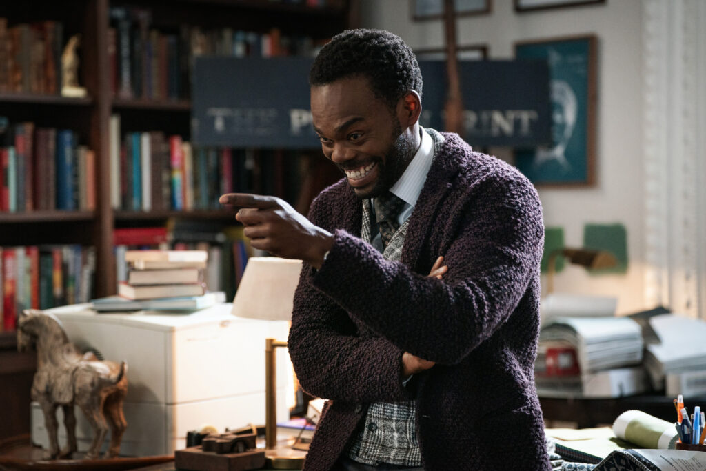 A murderer hides his guilt under laughter on Elsbeth Season 3 Episode 5