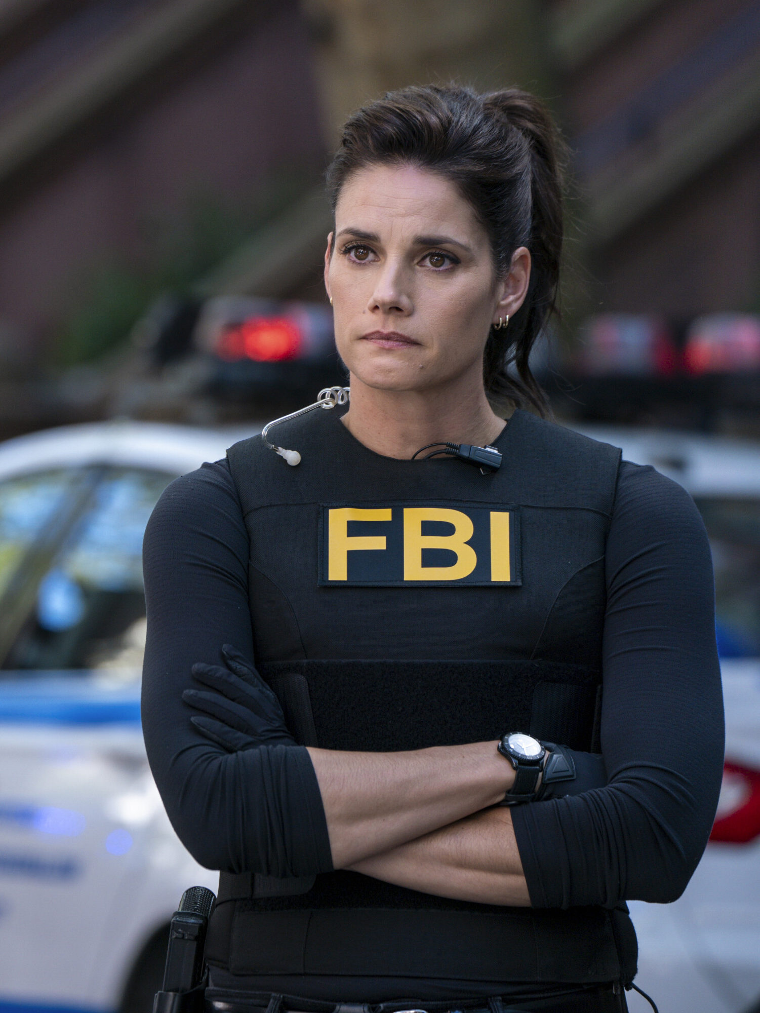 Maggie and Isobel standing together on FBI Season 8 Episode 6