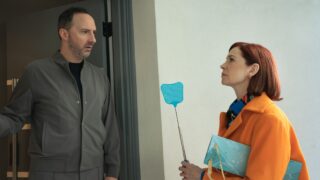 Elsbeth confronts a billionaire played by Arrested Development's Tony Hale on Elsbeth Season 3 Episode 6