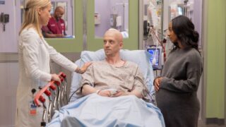Hannah comforts a chemo patient on Chicago Med Season 11 Episode 7