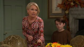 Jennifer and Thomas set the table and look upset on Days of Our Lives during the week of 11-24-25