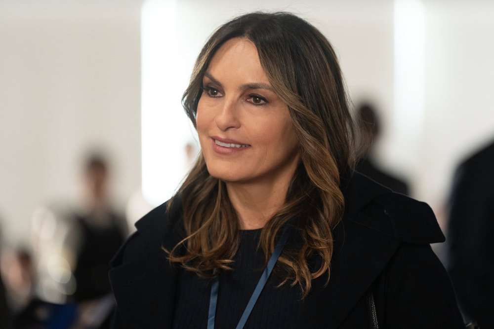 Benson smiling on Law & Order: SVU Season 27 Episode 8