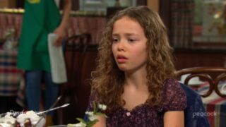 Rachel looks upset on Days of Our Lives during the week of 11-17-25