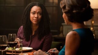 Lena and Mae talk at dinner on Boston Blue Season 1 Episode 8