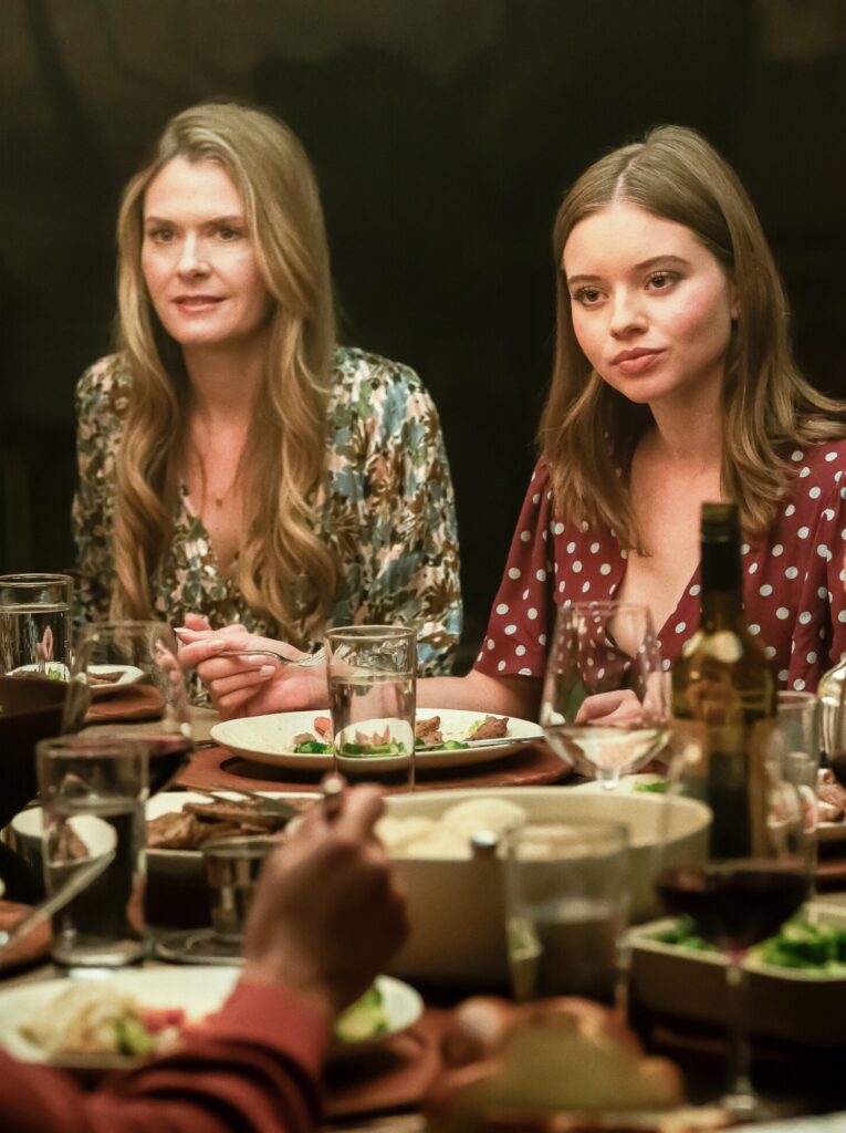 Sarah and Phoebe at dinner on Boston Blue Season 1 Episode 8