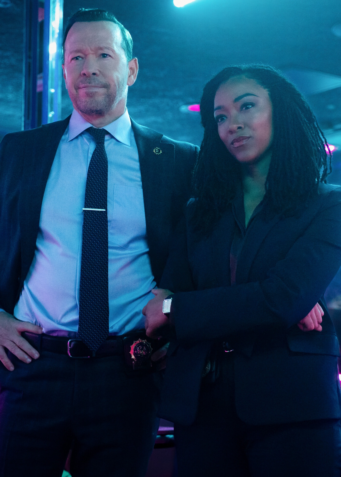 Danny and Lena investigate at a strip club on Boston Blue Season 1 Episode 9