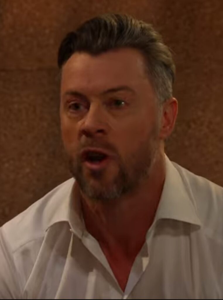 EJ defends himself against Kristen on Days of Our Lives during the week of 12-15-25