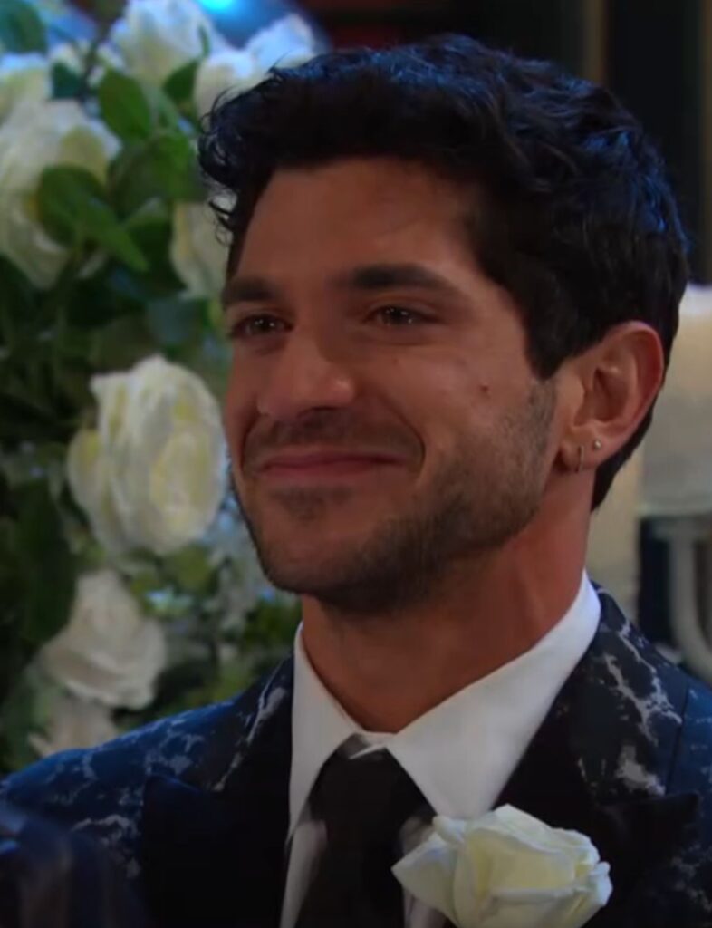 Javi at the altar on Days of Our Lives during the week of 12-29-25