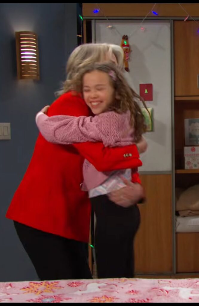 Marlena surprises Rachel on Christmas on Days of Our Lives during the week of 12-22-25