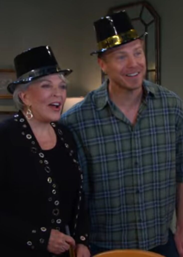 Julie and Jeremy celebrate the New Year on Days of Our Lives during the week of 1-05-26