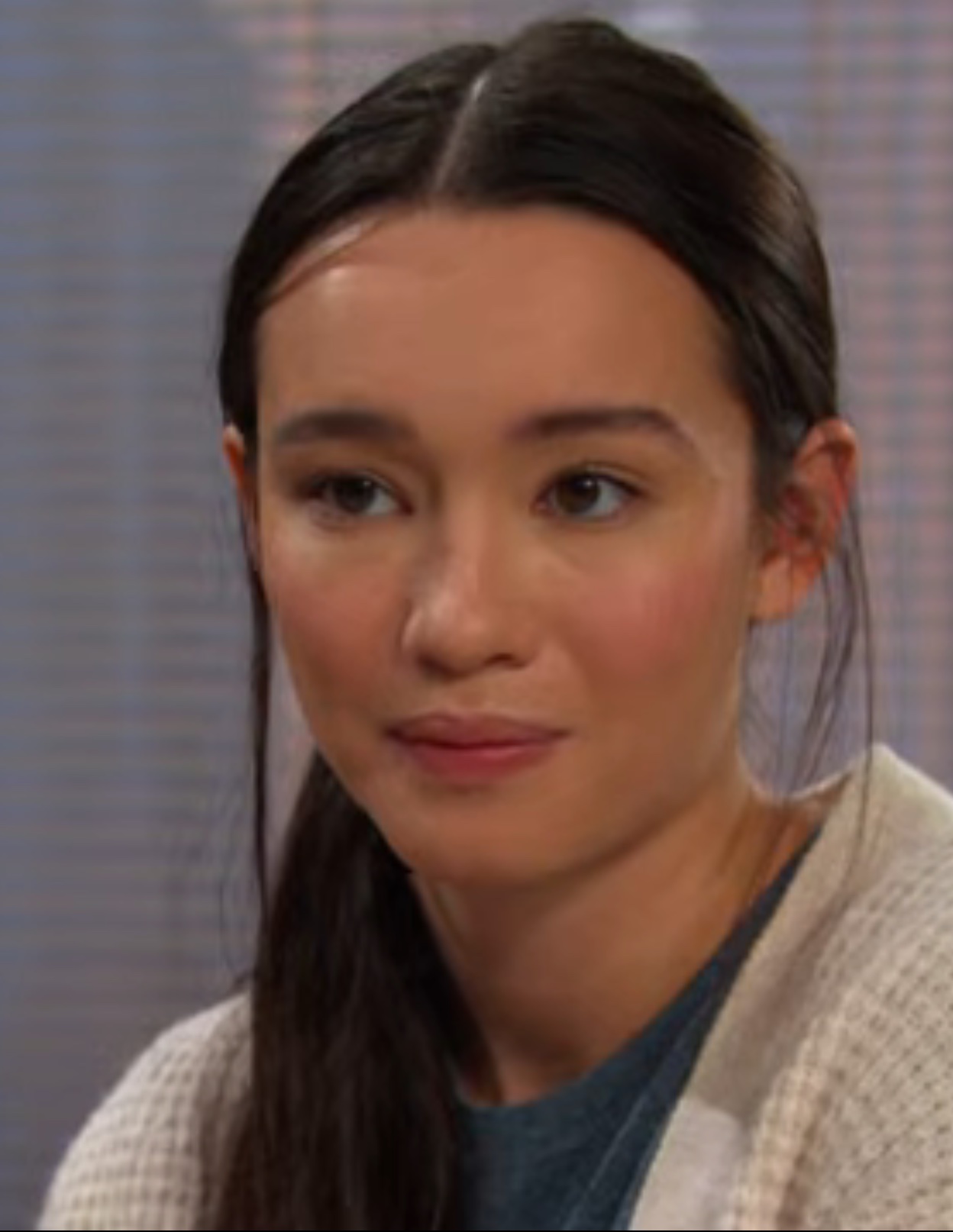 Sophia's evil smile on Days of Our Lives during the week of 1-12-26