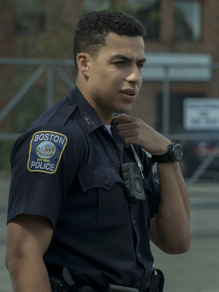 Jonah presses his radio button on Boston Blue Season 1 Episode 4