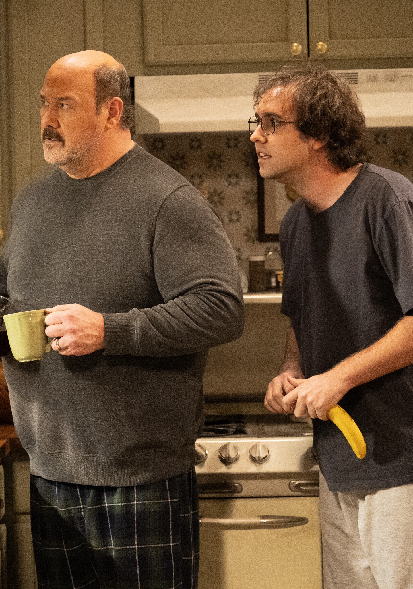 Connor and Jim look at birds on Georgie & Mandy's First Marriage Season 2 Episode 11