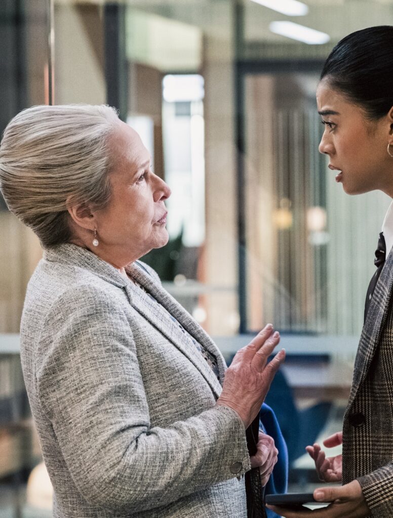 Matty confronts Sarah on Matlock Season 2 Episode 9