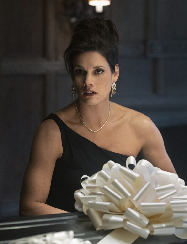 Maggie in a fancy dress on FBI Season 8 Episode 11