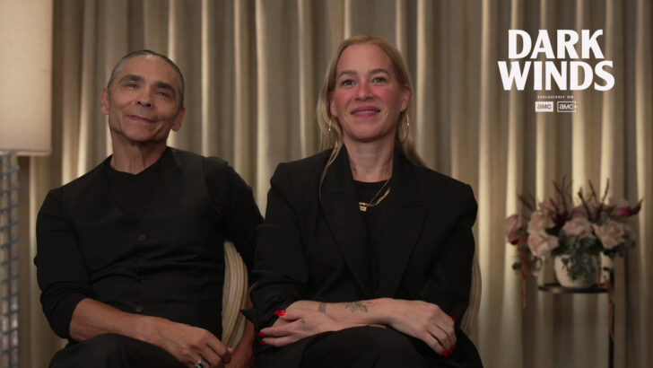 Zahn McClarnon and Franka Potente Turn a Dark Winds Interview Into Something Unexpected