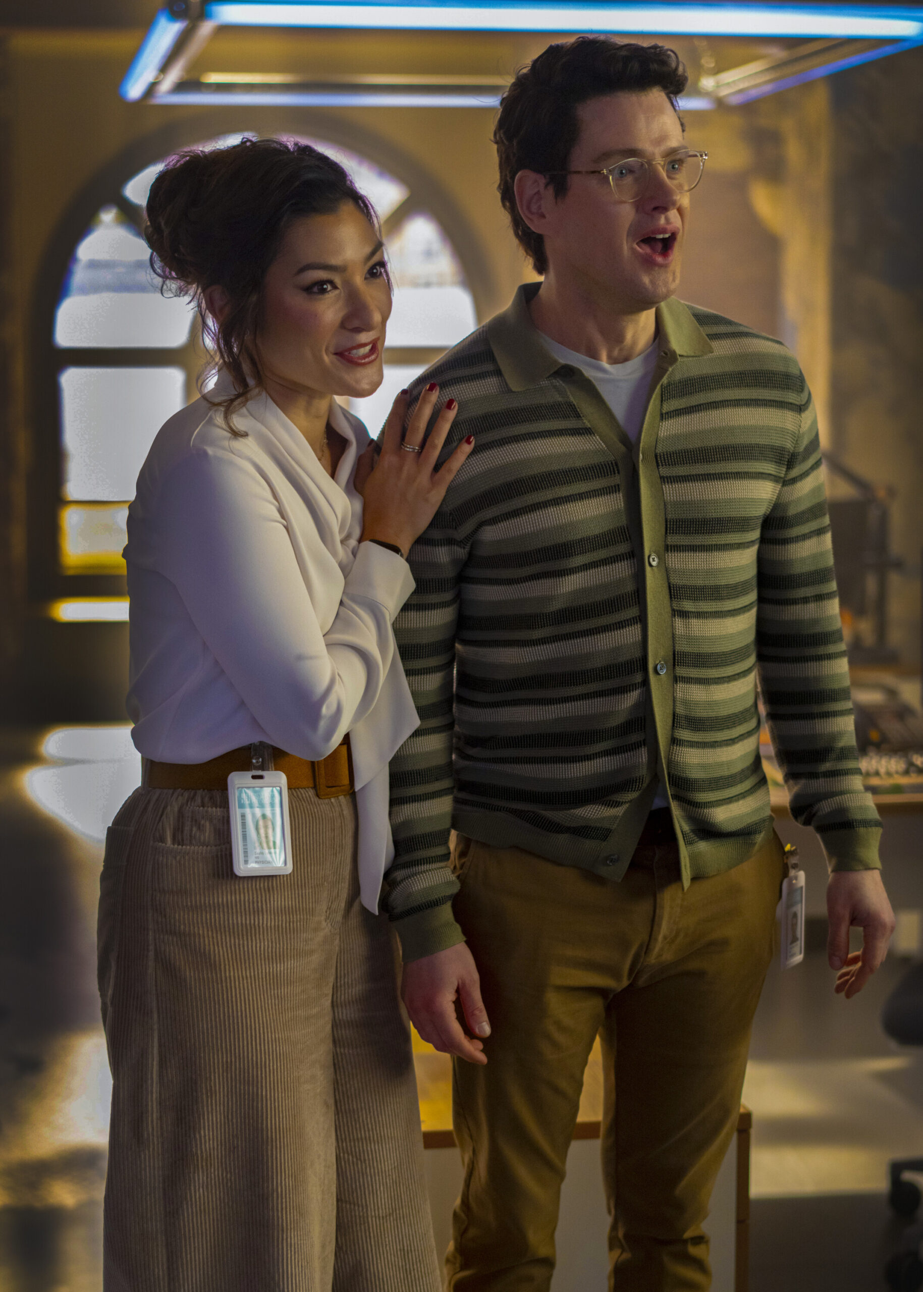 Sasha and Stephens are happy for Adam on Watson Season 2 Episode 12