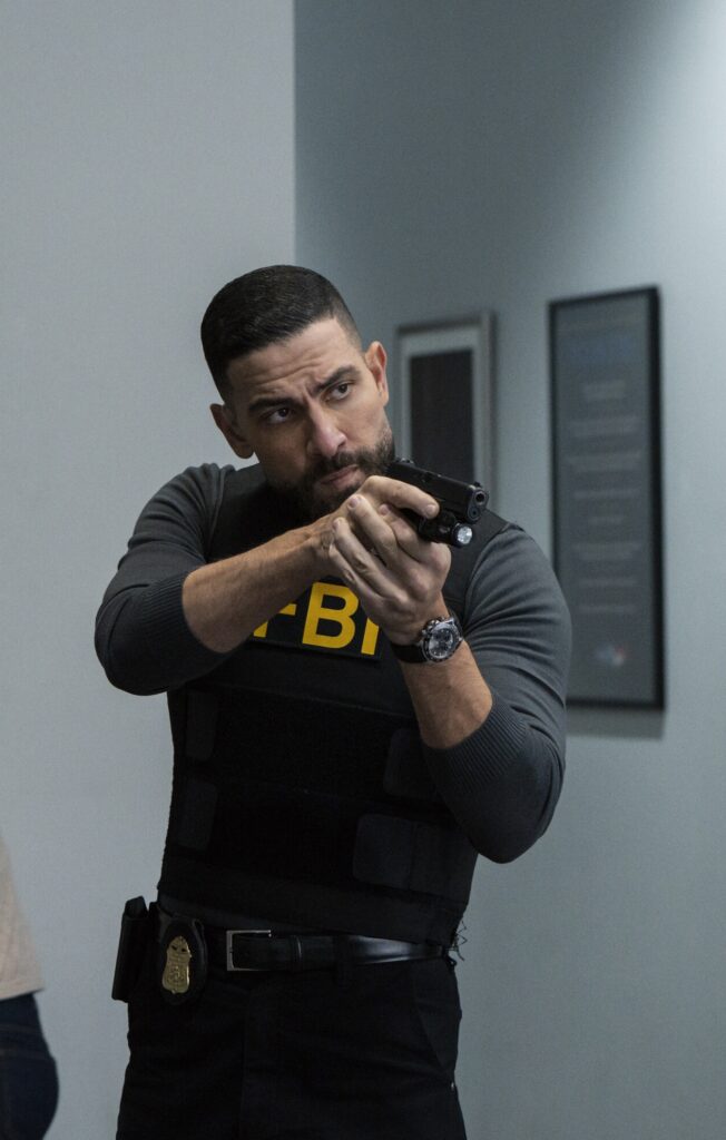 OA with his gun out on FBI Season 8 Episode 12