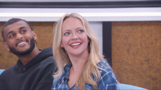 Melody and Yash at the Big Brother Season 28 Week 5 eviction.