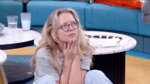 Melody strategizing on Big Brother Season 28.